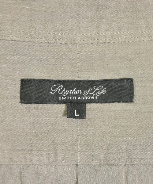Rhythm of Life UNITED ARROWS（リズムオブライフユナイテッドアローズ）カジュアルシャツ グレー サイズ:L メンズ/2200538600026