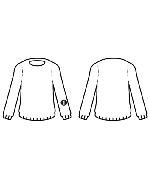 lot holon（ロットホロン）ニット・セーター 白 サイズ:46(M位) メンズ/2200551939066