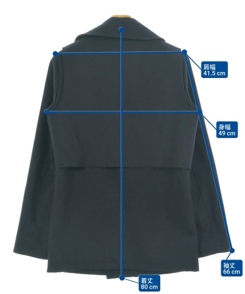 lot holon（ロットホロン）ピーコート 紺 サイズ:44(S位) メンズ/2200672950056