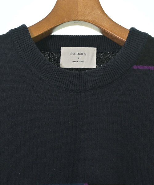 STUDIOUS（ステュディオス）ニット・セーター 紺 サイズ:2(M位) メンズ/2200629813151