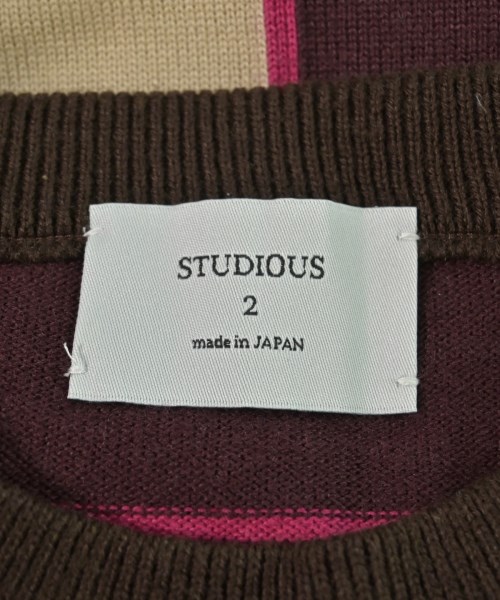 STUDIOUS（ステュディオス）ニット・セーター 茶 サイズ:2(M位) メンズ/2200629813175