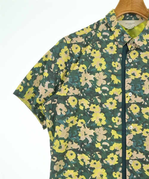 STUDIOUS（ステュディオス）カジュアルシャツ 緑 サイズ:44(S位) メンズ/2200607911053