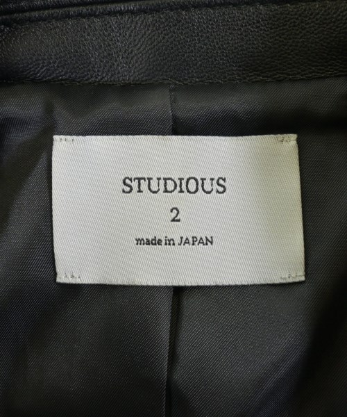 STUDIOUS（ステュディオス）ライダース 黒 サイズ:2(M位) メンズ/2200618197019
