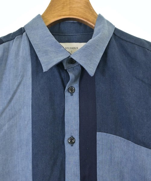 STUDIOUS（ステュディオス）カジュアルシャツ 紺 サイズ:1(S位) メンズ/2200672219382