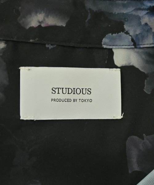 STUDIOUS（ステュディオス）カジュアルシャツ 黒 サイズ:1(S位) メンズ/2200705342032