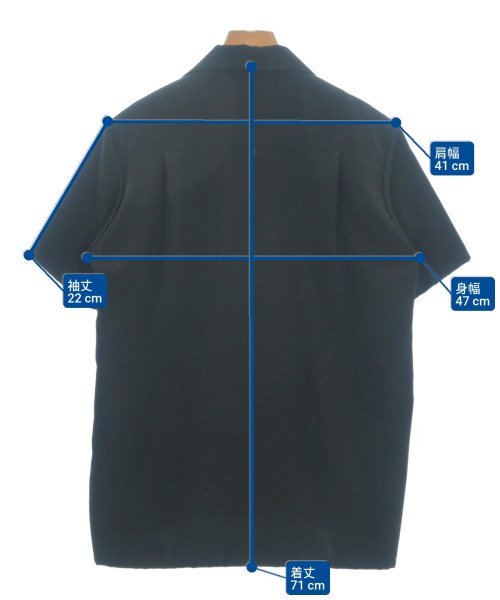 STUDIOUS（ステュディオス）カジュアルシャツ 黒 サイズ:1(S位) メンズ/2200666342041