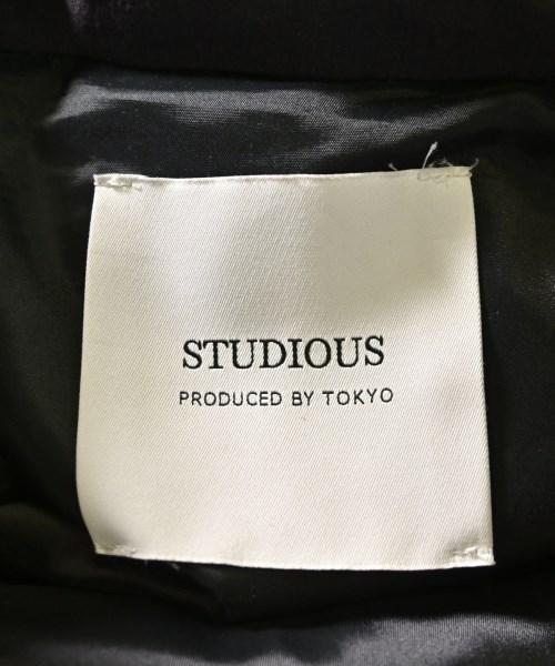 STUDIOUS（ステュディオス）ダウンジャケット/ダウンベスト 黒 サイズ:2(M位) メンズ/2200727470034