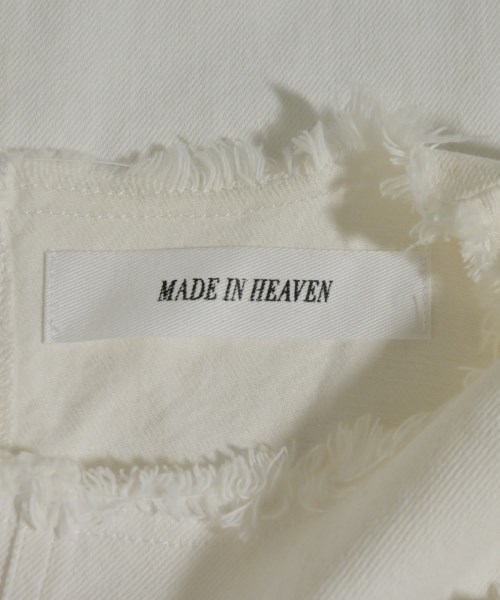 made in HEAVEN（メイドインヘブン）カジュアルシャツ 白 サイズ:0(XS位) レディース/2200661150030