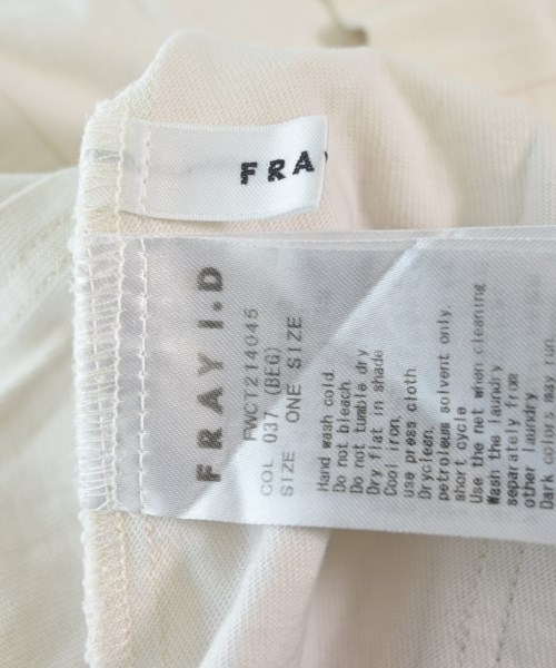 FRAY I.D（フレイアイディー）Tシャツ・カットソー 白 サイズ:F レディース/2200594229117