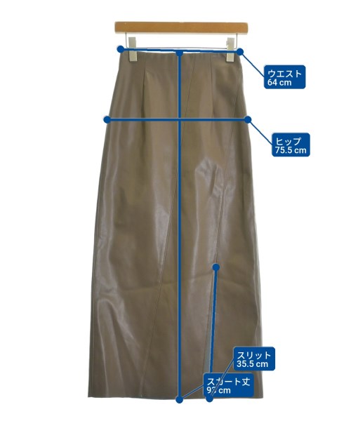 FRAY I.D（フレイアイディー）ロング・マキシ丈スカート 茶 サイズ:0(S位) レディース/2200613995016