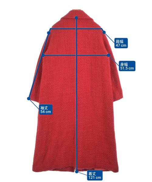 FRAY I.D（フレイアイディー）チェスターコート 赤 サイズ:1(M位) レディース/2200637388092