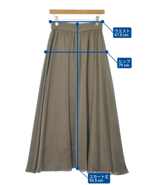 FRAY I.D（フレイアイディー）ロング・マキシ丈スカート 茶 サイズ:1(M位) レディース/2200640197025