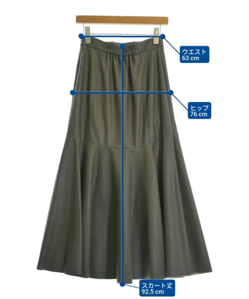 FRAY I.D（フレイアイディー）ロング・マキシ丈スカート カーキ サイズ:1(M位) レディース/2200623962022