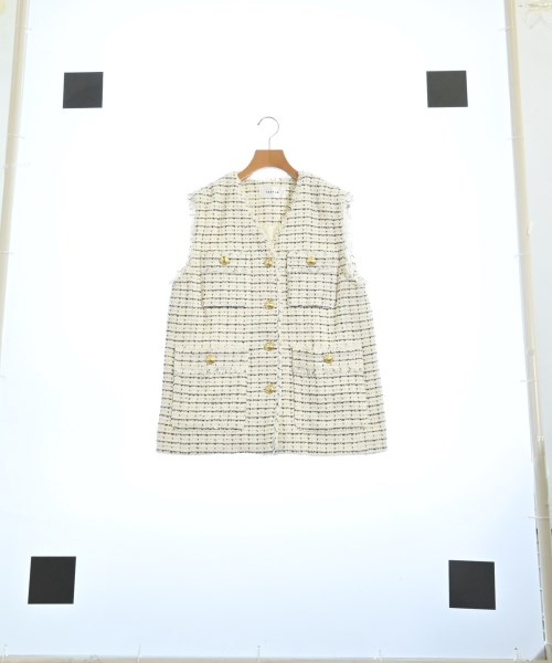 FRAY I.D（フレイアイディー）ノーカラージャケット 白 サイズ:0(S位) レディース/2200625408351