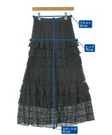 FRAY I.D（フレイアイディー）ロング・マキシ丈スカート 黒 サイズ:1(M位) レディース/2200612511026