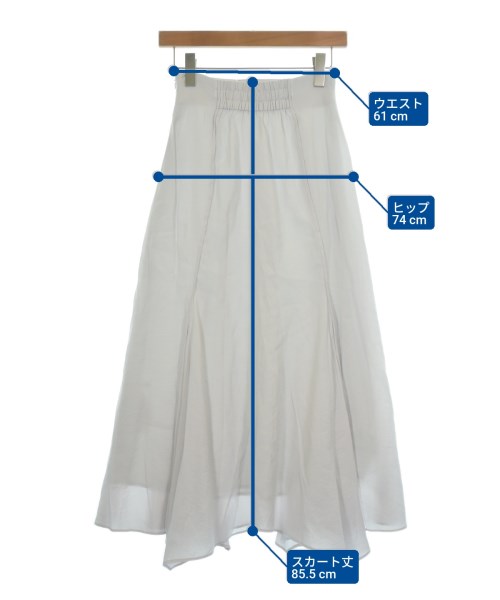 FRAY I.D（フレイアイディー）ロング・マキシ丈スカート 白 サイズ:0(S位) レディース/2200613118262