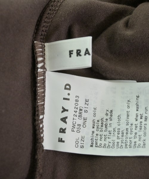 FRAY I.D（フレイアイディー）Tシャツ・カットソー 茶 サイズ:F レディース/2200615453088