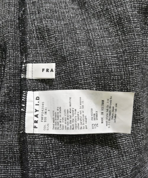 FRAY I.D（フレイアイディー）その他 黒 サイズ:1(M位) レディース/2200617110040