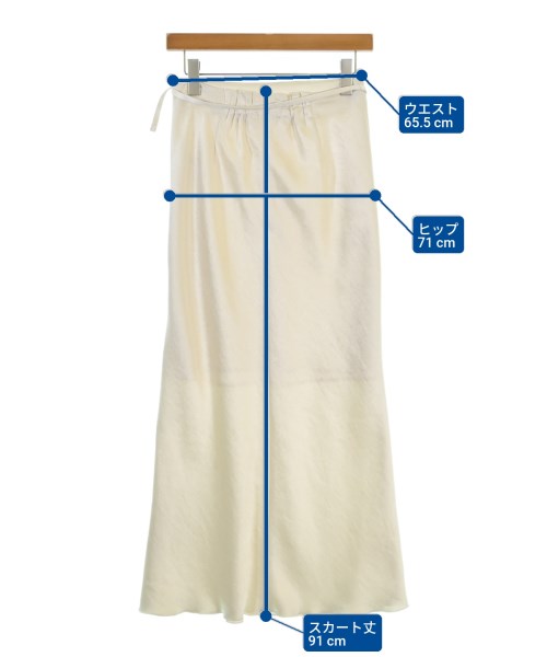 FRAY I.D（フレイアイディー）ロング・マキシ丈スカート 白 サイズ:1(M位) レディース/2200658336034