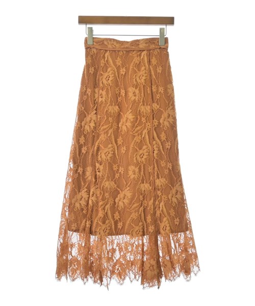 FRAY I.D(フレイアイディー)ロング・マキシ丈スカート オレンジ サイズ:0(S位)/2200675751094