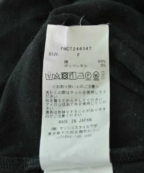FRAY I.D（フレイアイディー）Tシャツ・カットソー 黒 サイズ:ONE レディース/2200692370186