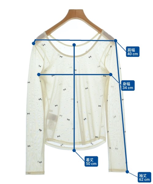 FRAY I.D（フレイアイディー）Tシャツ・カットソー 白 サイズ:ONE レディース/2200651174084