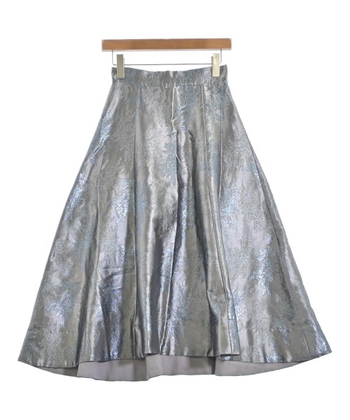 FRAY I.D(フレイアイディー)ロング・マキシ丈スカート シルバー サイズ:0(S位)/2200647052075