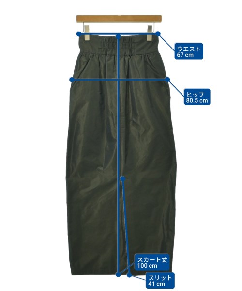 FRAY I.D（フレイアイディー）ロング・マキシ丈スカート カーキ サイズ:1(M位) レディース/2200656815203