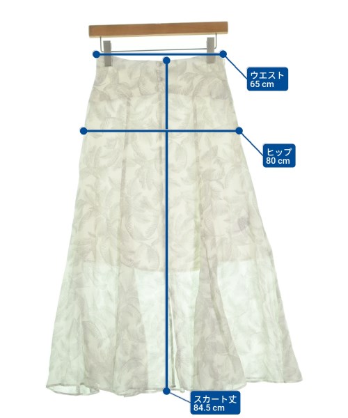 FRAY I.D（フレイアイディー）ロング・マキシ丈スカート 白 サイズ:0(S位) レディース/2200652438178