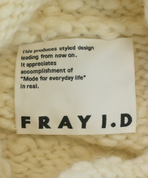 FRAY I.D（フレイアイディー）ニット・セーター 黄 サイズ:F レディース/2200654256022