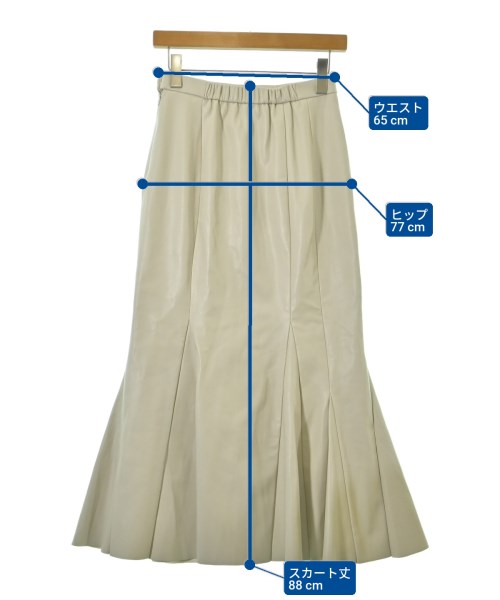 FRAY I.D（フレイアイディー）ロング・マキシ丈スカート 白 サイズ:1(M位) レディース/2200654950258