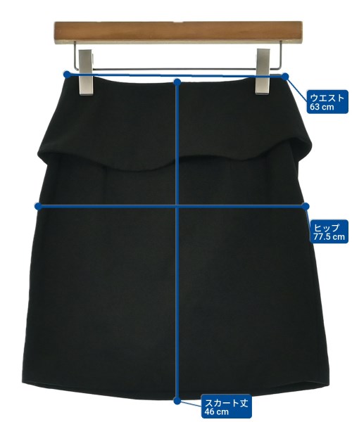 FRAY I.D（フレイアイディー）ミニスカート 黒 サイズ:0(S位) レディース/2200661226032