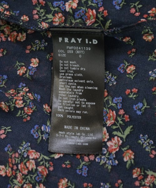 FRAY I.D（フレイアイディー）ワンピース 紺 サイズ:0(S位) レディース/2200710664051