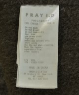 FRAY I.D（フレイアイディー）その他 グレー サイズ:0(S位) レディース/2200711891012