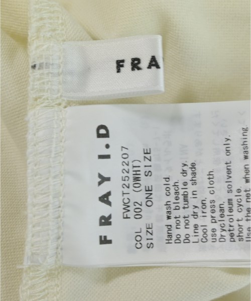 FRAY I.D（フレイアイディー）ブラウス 白 サイズ:ONE レディース/2200714037011