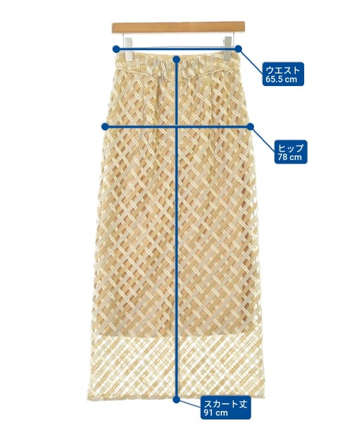 FRAY I.D（フレイアイディー）ロング・マキシ丈スカート ベージュ サイズ:1(M位) レディース/2200635647108