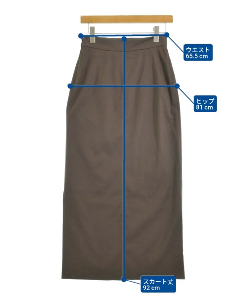 FRAY I.D（フレイアイディー）ロング・マキシ丈スカート 茶 サイズ:1(M位) レディース/2200635725035