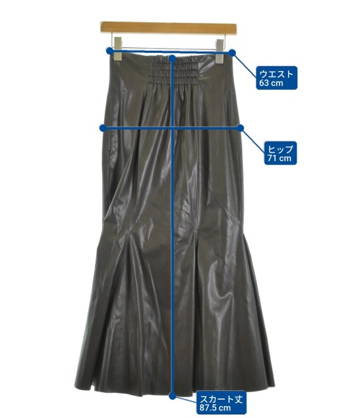 FRAY I.D（フレイアイディー）ロング・マキシ丈スカート 茶 サイズ:0(S位) レディース/2200636376021