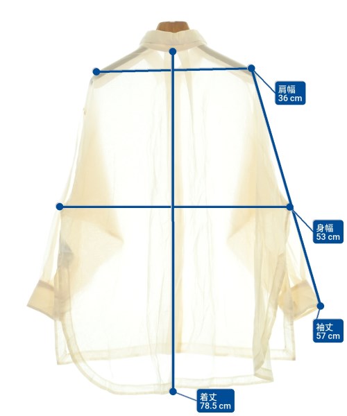 FRAY I.D（フレイアイディー）カジュアルシャツ 黄 サイズ:F レディース/2200646382050