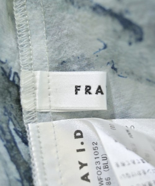 FRAY I.D（フレイアイディー）シャツワンピース 青 サイズ:0(S位) レディース/2200648169017