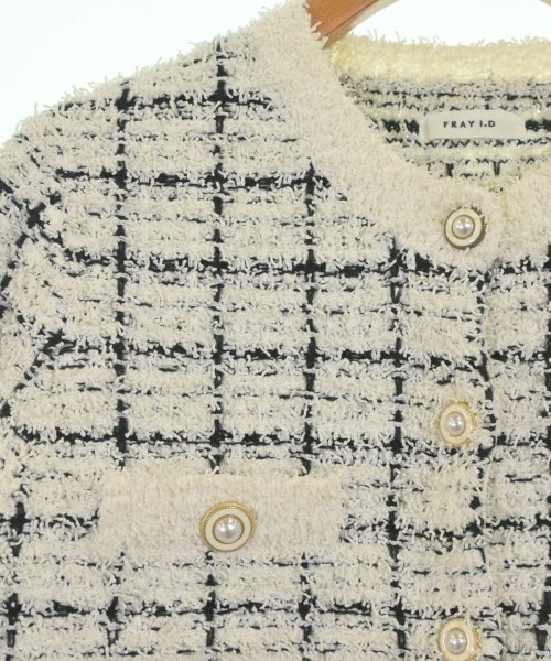 FRAY I.D（フレイアイディー）ノーカラージャケット 白 サイズ:F レディース/2200648169031