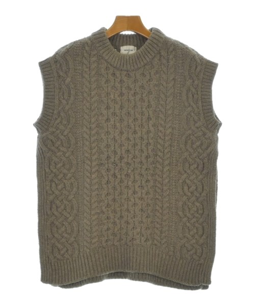 FRAY I.D(フレイアイディー)ベスト/ノースリーブ 茶 サイズ:F/2200648678045