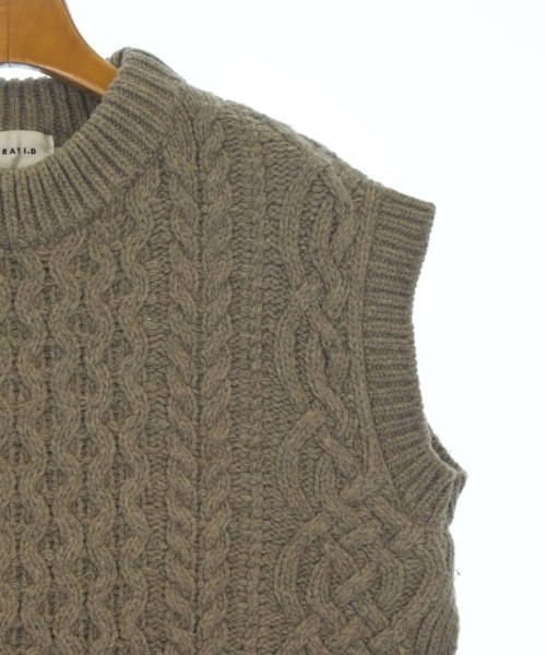 FRAY I.D（フレイアイディー）ベスト/ノースリーブ 茶 サイズ:F レディース/2200648678045