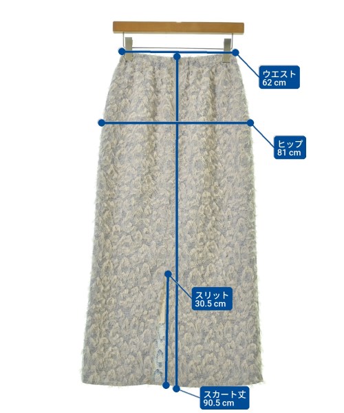 FRAY I.D（フレイアイディー）ロング・マキシ丈スカート 白 サイズ:0(S位) レディース/2200650574076