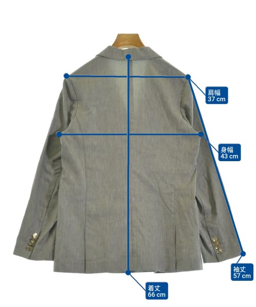 FRAY I.D（フレイアイディー）カジュアルジャケット グレー サイズ:0(S位) レディース/2200644107105