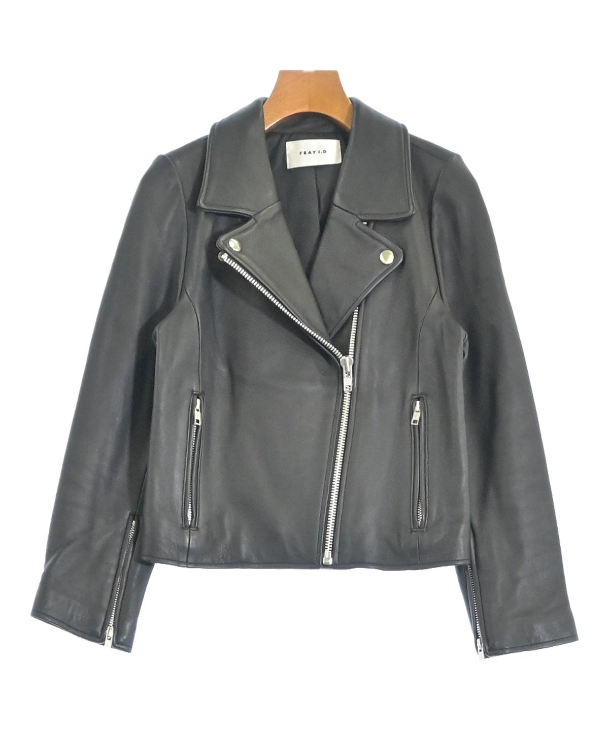 FRAY I.D（フレイアイディー）ライダース 黒 サイズ:1(M位) レディース