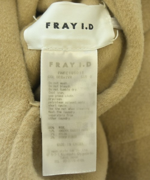 FRAY I.D（フレイアイディー）コート ベージュ サイズ:0(S位) レディース/2200702280139