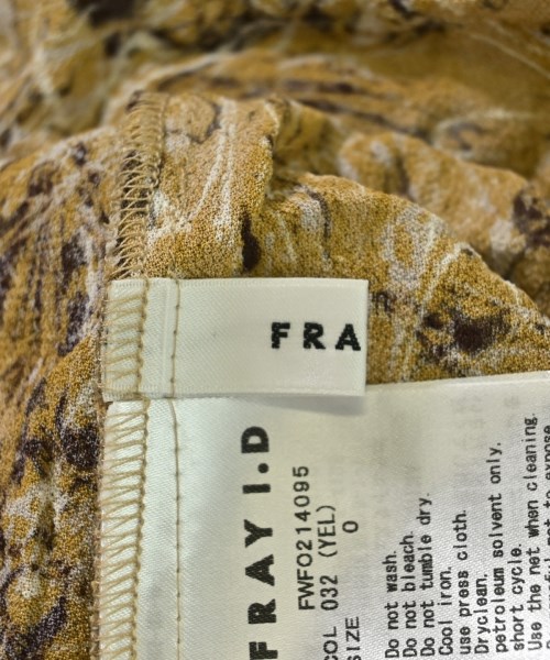FRAY I.D（フレイアイディー）ワンピース 黄 サイズ:0(S位) レディース/2200703965110