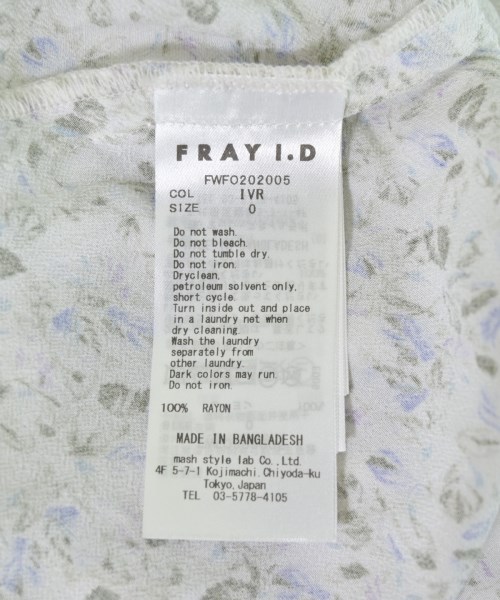 FRAY I.D（フレイアイディー）ワンピース 白 サイズ:0(S位) レディース/2200708541050