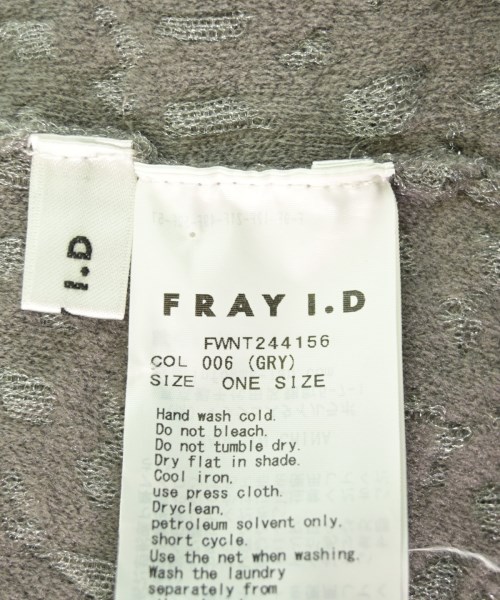 FRAY I.D（フレイアイディー）ブラウス グレー サイズ:ONE レディース/2200660234014